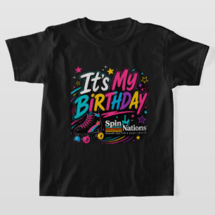 É Meu Aniversário Camiseta Infantil SpinNation