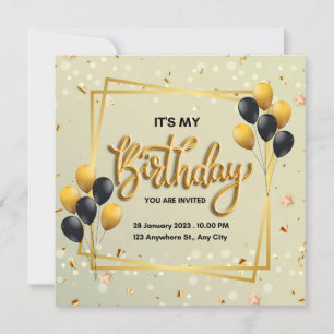 É meu aniversário e vamos festejar!