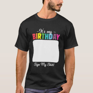 É Meu Aniversário Sinal Minha Camisa Para Homens M