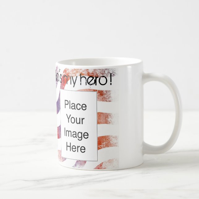 É meu herói! caneca (Direita)