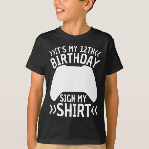 É meu símbolo de aniversário de 12, minha camisa d