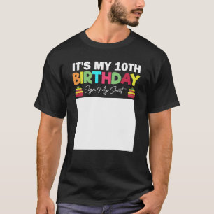 É meu sinal de aniversário de 10 anos minha camisa