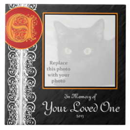 E Monograma "Em memória do seu Azulejo querido"