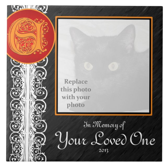 E Monograma "Em memória do seu Azulejo querido" (Frente)