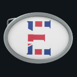 E Monograma sobreposto na bandeira do Tomador da U<br><div class="desc">E Monograma sobreposto no Union Jack Flag Belt Buckle Design © Trinkets e coisas 2017 - AHP Design. Todos os Direitos Reservados. 030417</div>