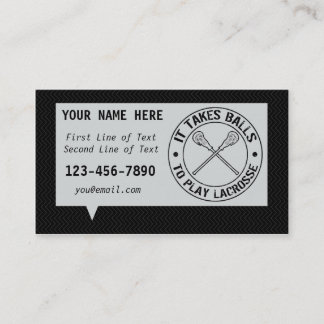 É Necessário Jogar Cartões de visitas De Lacrosse