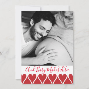 E O Bebê Faz Três Anúncios De Gravidez Fotográ