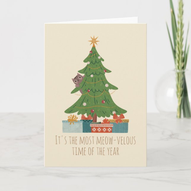 É o cartão mais Meow-viloso do Ano (Frente)