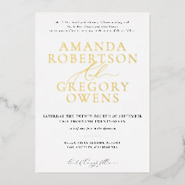 E O Convite De Casamento De Serenidade Elegante