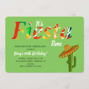 É o Convite para Fiesta Time