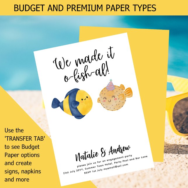 É O-FISH-AL Engraçado Chá de panela de Verão (Criador carregado)