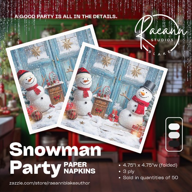 É o Guardanapo de Papel da Festa do Boneco de Neve (Criador carregado)