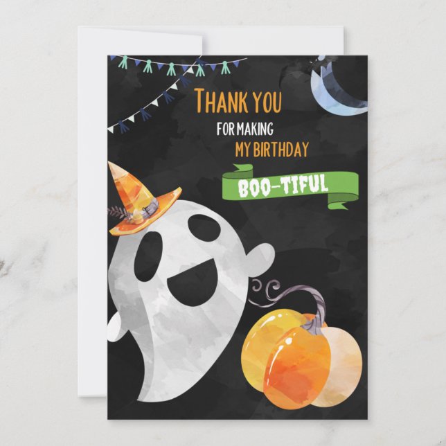 É o meu Cartões de agradecimentos de Boo-Day (Frente)