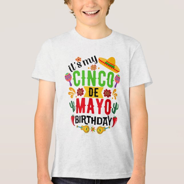 É O Meu Cinco De Mayo Birthday Engraçado Cinco De  (Frente)