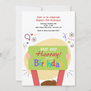 É o meu convite de aniversário