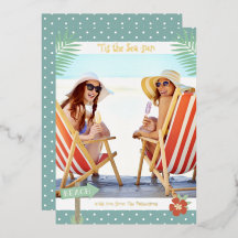 É O Natal de Verão na Praia Tropical ao Sol do Mar
