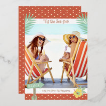 É O Natal de Verão na Praia Tropical ao Sol do Mar