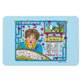 É o pensamento que conta o ímã flexível 6"x4"