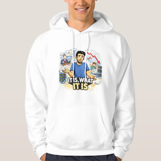 É, O Que É – Camiseta Gráfica de Caos na Vida com  (Frente)