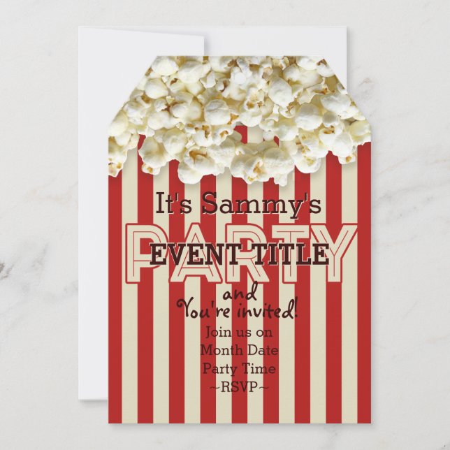 É o seu Convite de festas com 12 linhas 2 personal (Frente)