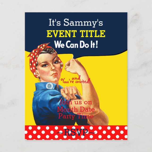 É o seu suprimento personalizado do Rosie Party (Frente)