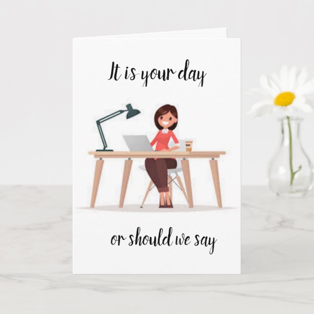 É O SEU ÚLTIMO DIA! FELIZ **REFORMAÇÃO** CARTÃO (Planta pequena)