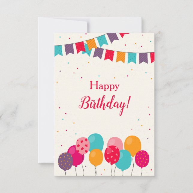 É o teu cartão de aniversário (Frente)