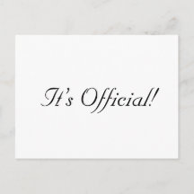 É Oficial! Anúncio de Casamento Rústico Simples