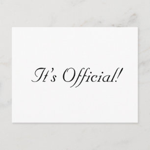 É Oficial! Anúncio de Casamento Rústico Simples