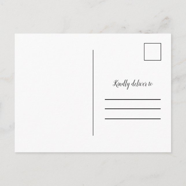 É Oficial Anúncio de Foto de Casamento Furtivo (Verso)