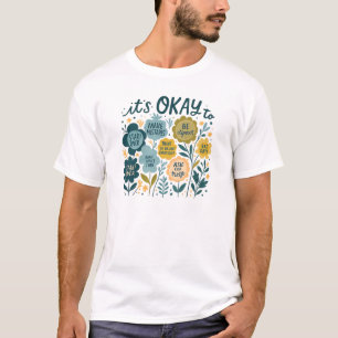 É Okay Camisa Floral Boho - Fluxo Motivacional