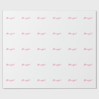 É papel de embrulho Minimalista para bebê menina