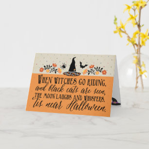 "É Perto Do Cartão De Saudação Do Dia Das Bruxas