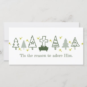 É POR ESTA RAZÃO QUE A Natividade Cristã Cartão de