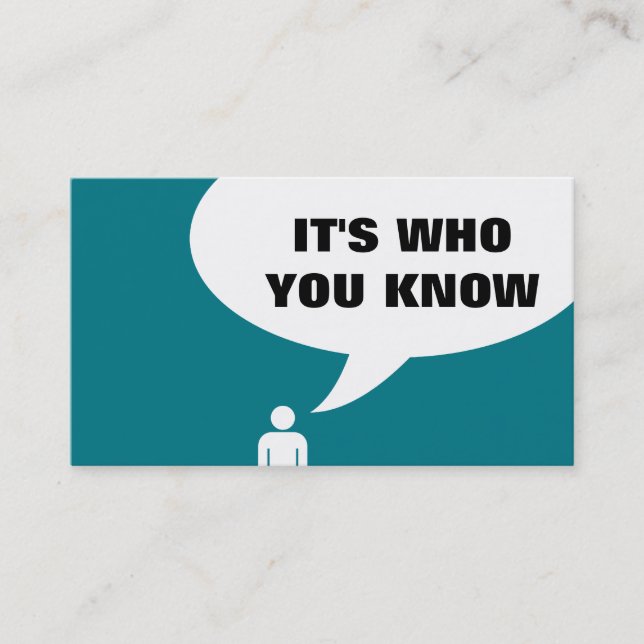 é quem você conhece a referência da bolha de fala (Frente)