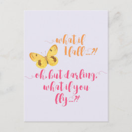 E se eu cair? - Cartão postal inspirador