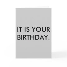 É SEU ANIVERSÁRIO. Cartão