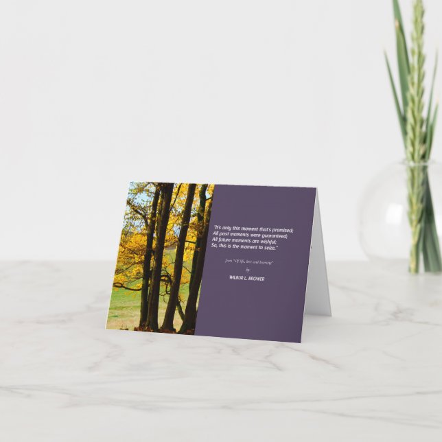 É só este momento Obrigado-você para Cartão de con (Frente)