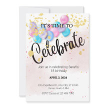 É TEMPO DE CELEBRAR MODELO DE CONVITE