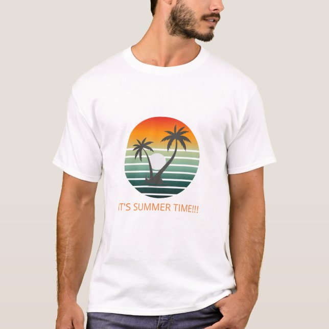 É tempo de verão Camiseta (Frente)