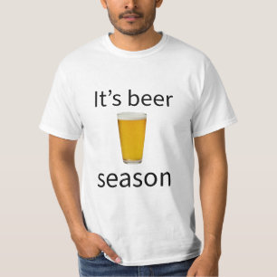 É Temporada de Cerveja Camiseta Engraçada para Ama