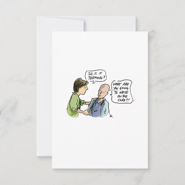 É Terminal? Placa de Cancer engraçada (Frente)