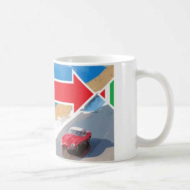 E-Tipo italiano caneca de Jaguar do trabalho de (Direita)