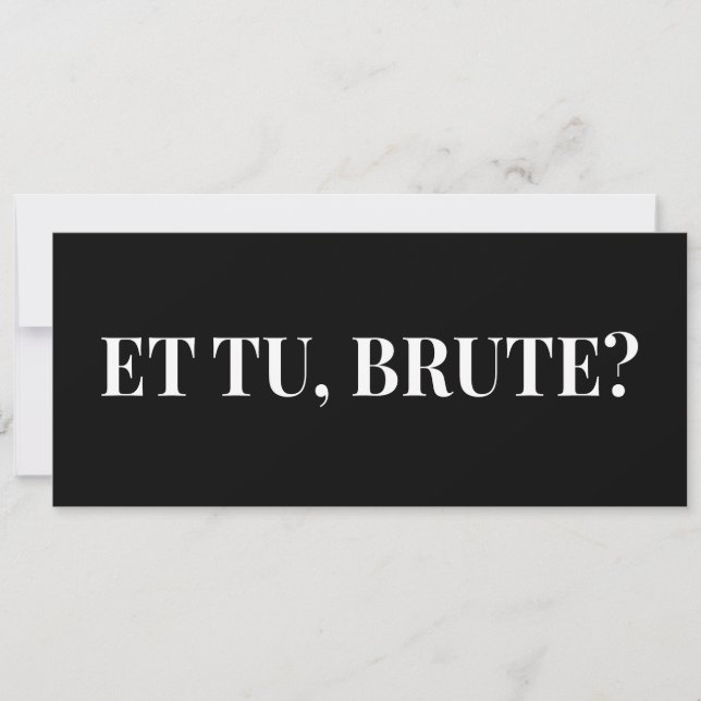 E tu, Brute? Julius Caesar III, de Shakespeare (Frente)
