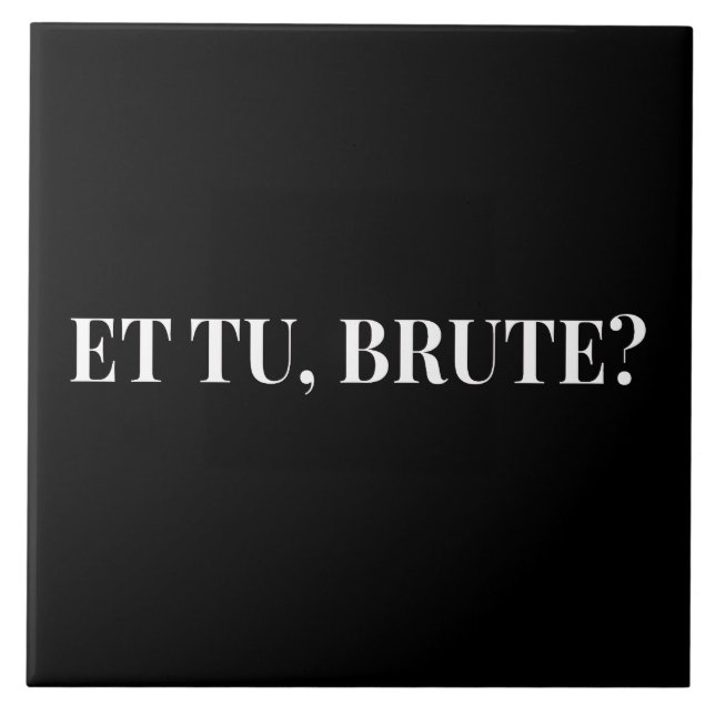 E tu, Brute? Julius Caesar III, de Shakespeare (Frente)
