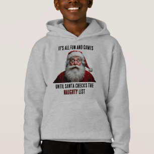 É tudo divertido e jogos, bom Natal para o Pai Nat