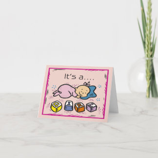 É um Anúncio de Nascimento de Garota