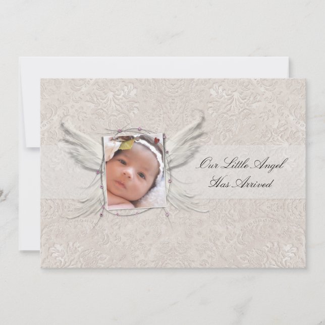 É um anúncio de nascimento de um anjo (Frente)