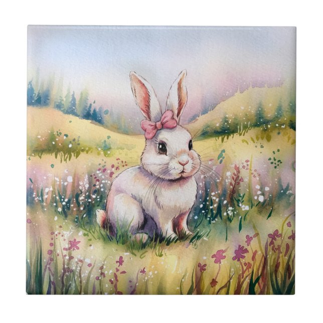 É um azulejo de cerâmica. (Frente)