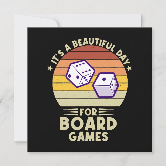 É Um Belo Dia Para Jogos De Tabuleiro divertido jo (Frente)